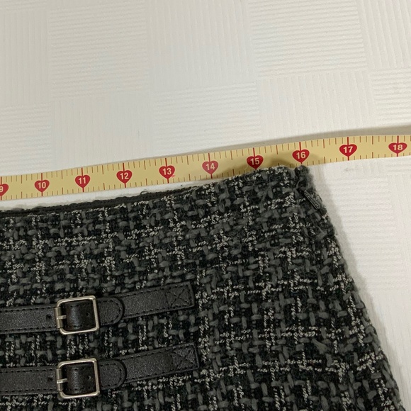 Loft Woven Black & White Skirt - Petite Size 8 - NWT - Picture 6 of 9